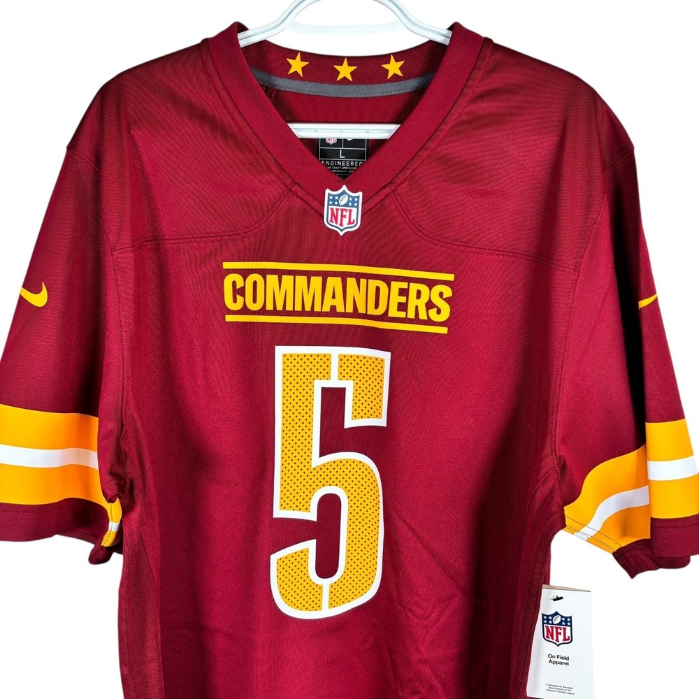 NEW Nike Washington Commanders Jayden Daniels #5 Football Jersey NFL Mens L $130